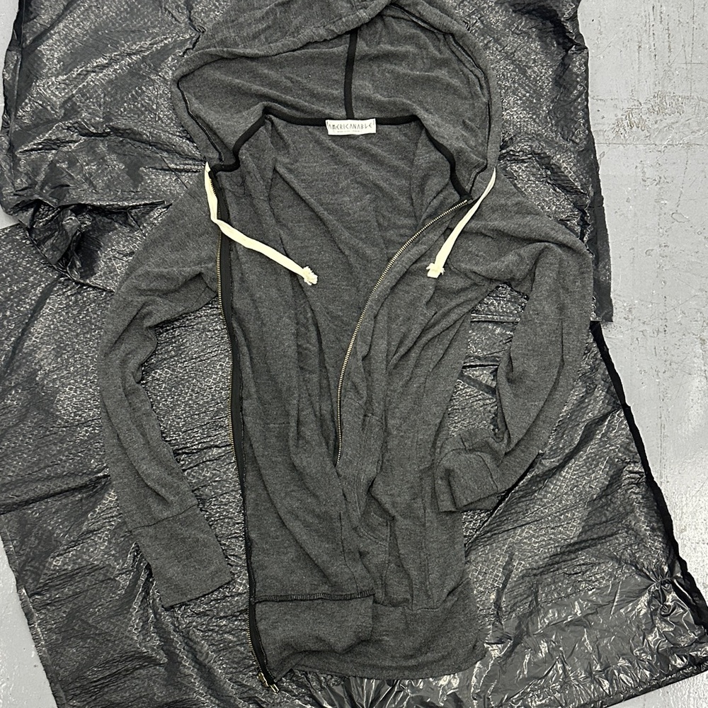 Stylish Charcoal Zip-Up Hoodie